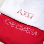 Personalized Embroidered Sorority Name Greek Letter T-shirt Sweatshirt Hoodie Founders' Day Bid Day Gift for Sorors
