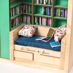 Decoración de mesa personalizada con 200 mini libros y nombre grabado regalo de cumpleaños para amantes de los libros