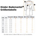 Personalisierter Flauschiger Cartoon Motiv Stickerei Kinderbademantel aus Fleece mit Namen Geburtstag Geschenk für Jungen Mädchen Kinder