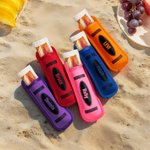 Personalisierte Multicolor Buntstifte Eiszapfenhalter mit Namen Sommerurlaub Strand Party Geschenk für Kinder