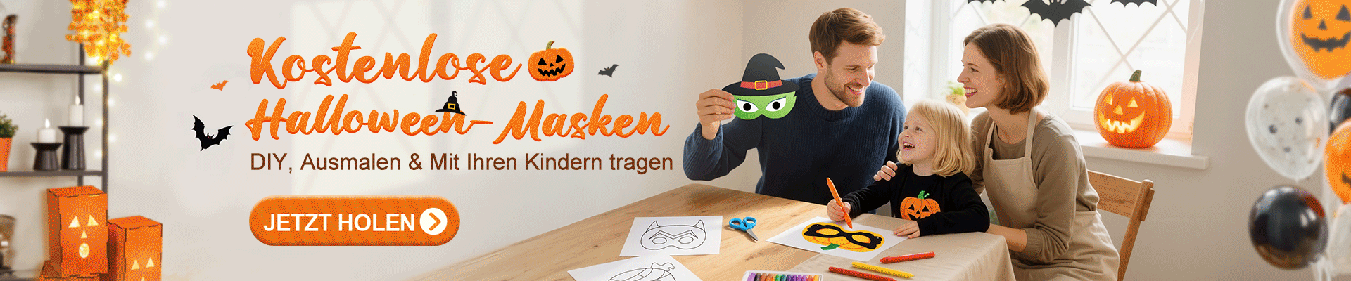 Kostenlose Halloween-Masken