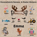 Personalisierter Flauschiger Cartoon Motiv Stickerei Kinderbademantel aus Fleece mit Namen Geburtstag Geschenk für Jungen Mädchen Kinder