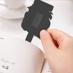 Personalized Cartoon Black Kid Magnetic Bookmark Clip with Name Reading Supplies Back to School Birthday Gift for Boys Girls Bookworms