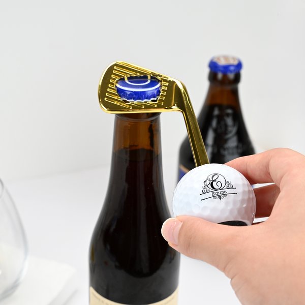 Personalized Golf Theme Design Bottle Opener with Initial and Name Birthday Anniversary Gift for Beer Lovers Golf Enthusiasts