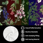 Personalized Gothic Herbs Tassel Soft Throw Blanket with Name Home Decor Halloween Party Gift for Goth and Herbal Enthusiasts