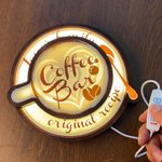 Personalizado Latte arte Cappuccino 3D Taza de café Luz LED ambiental con textos Inicio Café Bar Decoración Apertura Cumpleaños Regalo para los amantes del café