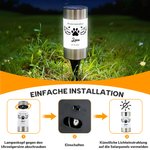 Personalisiertes Regenbogen Katze Hund Pfotenabdruck Solar Gartenlicht mit Namen Text Datum Erinnerung Trauergeschenk für Tierbesitzer Tierliebhaber