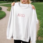 Personalized Embroidered Sorority Name Greek Letter T-shirt Sweatshirt Hoodie Founders' Day Bid Day Gift for Sorors