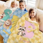 Henkilökohtainen hevonen fantasia yksisarvinen söpö eläin pehmeä heittää peitto nimi ja alkuperäiset syntymäpäivä joululahja pojille tytöille