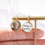 Henkilökohtainen valokuva Teksti repsottaa korvakorut muistomerkki vuosipäivä syntymäpäivälahja naisille lemmikkieläinten ystäville