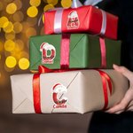 Personalized Santa Claus Christmas Initial Waterproof Stickers Labels with Name Christmas Decor Party Favors for Family Kids