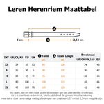 Gepersonaliseerde gegraveerde herenriem van leer met naam Vaderdag Verjaardagscadeau voor vader opa