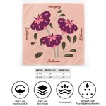 Personalisierter Seidenschal mit Blumenmuster Namen Alltagsgebrauch Party Dankeschön Geburtstag Jahrestag Oktoberfest Geschenk für Damen