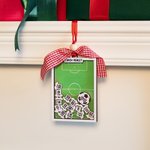 Personalized Soccer Field Jerseys Shaker Ornament with 1-20 Names and Numbers Team Club Appreciation Christmas Gift for Coach Manager Teammate