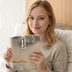 Personlig jultomten älgdesign Magnetiskt bokmärkesklämma med namn Julklapp till bokälskande vän