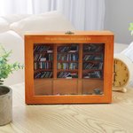 Personalised Anxiety Relief Wooden Miniature Bookshelf with Text and Mini Books Home Library Decor Birthday Gift for Book Lovers