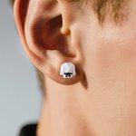 Personalisierte Multicolor Gürtel Taekwondo Jacke Stud Dangle mit Ohrringen Display-Karte Geburtstag Spiel Tag Geschenk für Kampfkunst Karate Liebhaber