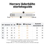 Personligt handgjort monogram slitstarkt läderbälte för män med graverat namn fars alla hjärtans dag årsdag present till honom