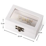 Gepersonaliseerde Elegante Houten Ringdoosje met Namen en een Beschermend Ringkussen Bruiloft Verloving Herinneringscadeau voor Bruid Bruidegom Koppel