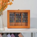 Personalised Anxiety Relief Wooden Miniature Bookshelf with Text and Mini Books Home Library Decor Birthday Gift for Book Lovers