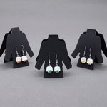 Personalisierte Multicolor Gürtel Taekwondo Jacke Stud Dangle mit Ohrringen Display-Karte Geburtstag Spiel Tag Geschenk für Kampfkunst Karate Liebhaber