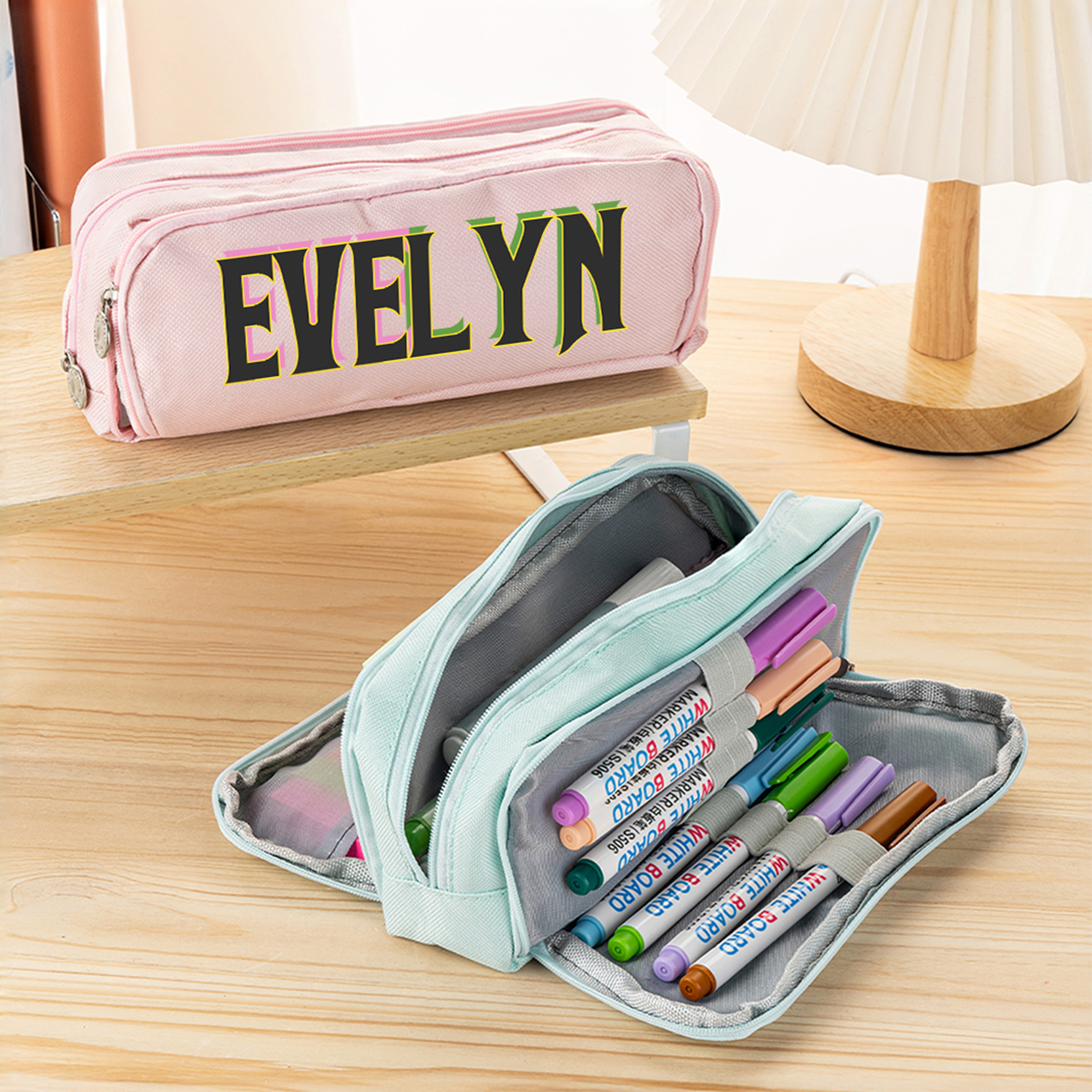 Trousse à crayons personnalisée avec nom Fournitures scolaires Retour à l'école Anniversaire Noël Cadeau pour enfants Filles Fans de Wicked