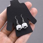 Personalisierte Multicolor Gürtel Taekwondo Jacke Stud Dangle mit Ohrringen Display-Karte Geburtstag Spiel Tag Geschenk für Kampfkunst Karate Liebhaber