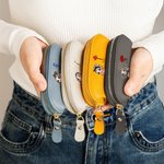 Personalized Fashion Girl Birth Flower Mini PU Leather Coin Purse with Name Daily Travel Accessories Birthday Christmas Gift for Women Girls