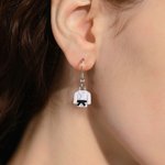 Personalisierte Multicolor Gürtel Taekwondo Jacke Stud Dangle mit Ohrringen Display-Karte Geburtstag Spiel Tag Geschenk für Kampfkunst Karate Liebhaber