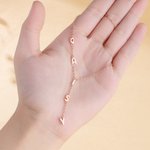 Personalized Bubble Letter Y Lariat Necklace with Name Dainty Jewelry Anniversary Birthday Gift for Women