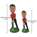 Figura bobblehead 3D personalizada de golfista regalo ideal para el Día del Padre o cumpleaños de amantes del golf