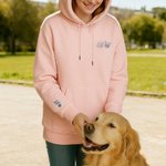 Personalized Embroidered Pet Photo Multicolor T-shirt Sweatshirt Hoodie with 1-2 Names Daily Wear Birthday Pet Memorial Gift for Pet Lover Owner