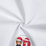 Personalisierte Weihnachtsmannmütze Cartoon Charakter 100% Baumwolle wiederverwendbare Serviette mit Namen und Initialen Tischdekoration Weihnachtsgeschenk für Familie Freund