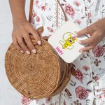 Boîte à bijoux personnalisée en cuir PU avec nom Accessoire de voyage Cadeau d'anniversaire pour filles | Callie × Marsupilami®.