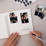 Gepersonaliseerd afstudeerboek met fotogastenboek met balpen en stickers Afstudeercadeau voor afgestudeerden