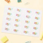 Autocollant de nom holographique personnalisé Etiquette adhésive imperméable Fournitures scolaires Retour à l'école Cadeau d'anniversaire pour les enfants Enseignants