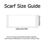 Personalized Embroidered Birth Flower Soft Warm Knit Scarf with Name Fashion Accessory Birthday Gift for Men Women Family