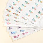 Autocollant de nom holographique personnalisé Etiquette adhésive imperméable Fournitures scolaires Retour à l'école Cadeau d'anniversaire pour les enfants Enseignants