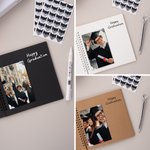 Gepersonaliseerd afstudeerboek met fotogastenboek met balpen en stickers Afstudeercadeau voor afgestudeerden