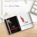 Personalised Birth Flower Name Portable Stamp Daily Use Birthday Gift for Business Partners Friends Family