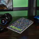 Personalised Game Pattern A5 Spiral Notebook with Name and 120 Lined Pages Back to School Birthday Gift for Students Game Lovers