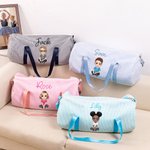 Personalized Cartoon Character Large Canvas Duffle Bag with Name Travel Birthday Gift for Boys Girls