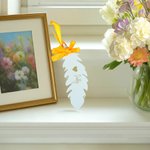 Personalized Feather Heart Acrylic Hanging Ornament with Text Christmas Tree Decor Memorial Gift for Bereaved Parent Sibling