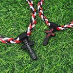 Personalized Baseball Softball Cross Tornado 3-Rope Braided Necklace with Engraved Text Team Spirit Birthday Gift for Baseball Softball Players