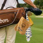 Personalised Comic Style Avatar Golf Ball Bag Sack with 2 Golf Balls Golf Accessories Birthday Gift for Golfer Golf Player