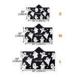 Personalised Cute Ghost Soft Hooded Blanket with Name Halloween Gift for Kids Halloween Lovers
