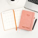 Personalised Multicolour 2026 Planner Name A5 Notebook with Weekly Monthly Planning Pages Birthday Gift for Family Colleagues