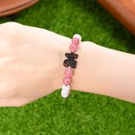 Personalized Baseball Number Initial Rhinestone Beaded Bracelet with Name and Text Game Day Birthday Team Gift for Baseball Lover Player