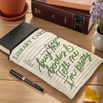 Henkilökohtainen Cartoon Reading Tytön nimi Book Sleeve Cover vetoketjulla ja etutasku syntymäpäivälahja kirjamatojen kirjan ystäville Book Lovers