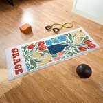 Personalized Floral Super Absorbent Yoga Towel with Name Sports Accessories Holiday Birthday Gift for Yoga Lovers Women